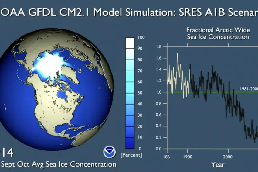 ice cover simulation