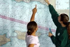 Students Work on Channel Island Map Project